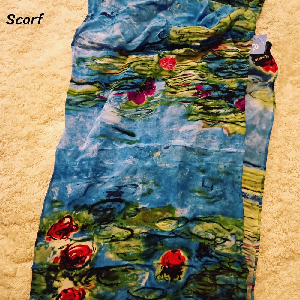 Normandy silk colorful scarf